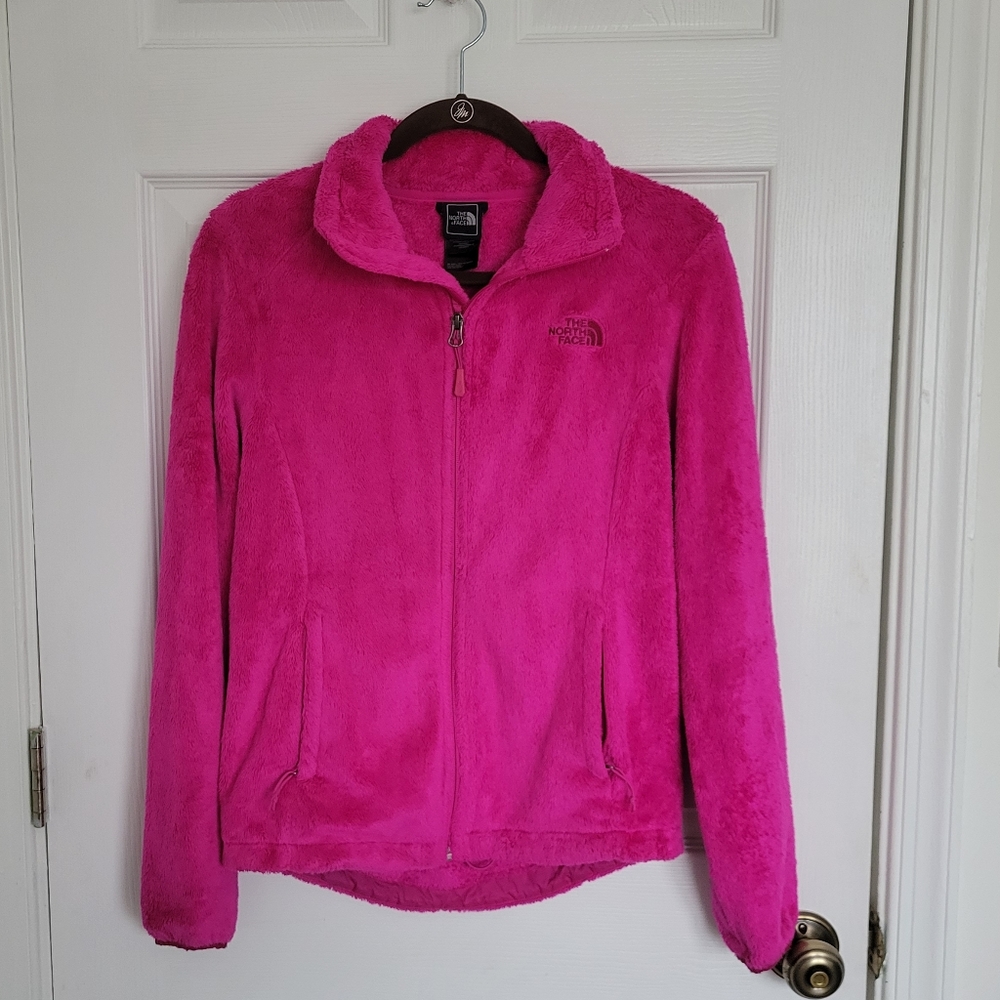 Pink Fuzzy North Face